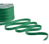 Furlanis - Ruban Satin Double Face, Tissu Italien - Vert émeraude, 10 mm x 25 m