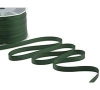 Furlanis - Ruban Satin Double Face, Tissu Italien - Vert Forêt, 10 mm x 100 m