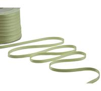 Furlanis - Ruban Satin Double Face, Tissu Italien - Vert Herbe, 6 mm x 25 m