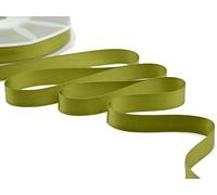 Furlanis - Ruban Satin Double Face, Tissu Italien - Vert Mousse, 16 mm x 25 m