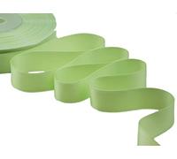 Furlanis - Ruban Satin Double Face, Tissu Italien - Vert Pomme Clair, 25 mm x 50 m