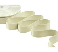 Furlanis - Ruban Satin Double Face, Tissu Italien - Vert Sauge, 25 mm x 25 m