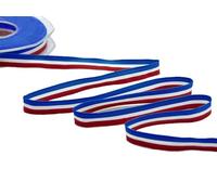 Furlanis Ruban Satin Tricolore Drapeau Français, Polyester, 25 Mètres, Blue, White, Red
