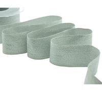 FURLANIS - Ruban Smile Lamé, Ruban Décoratif pour l'Emballage, Faveurs, Tissu Italien - Vert Anglais, 40 mm x 20 m