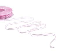 Furlanis - Ruban Voile avec Tirant Central, Ruban Décoratif pour Les Cadeaux, Emballages, et Faveurs de Mariage, Tissu Italien - Rose Bébé, 6 mm x 50 m