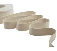 Furlanis - Satin Double Face Opaque, Ruban Décoratif pour l'Emballage, Faveurs, Tissu Italien - Beige, 25 mm x 20 m