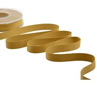 Furlanis - Satin Double Face Opaque, Ruban Décoratif pour l'Emballage, Faveurs, Tissu Italien - Moutarde, 15 mm x 20 m