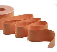 FURLANIS - Satin Double Face Opaque, Ruban Décoratif pour l'Emballage, Faveurs, Tissu Italien - Orange Pêche, 40 mm x 20 m