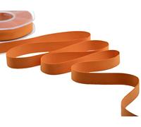 Furlanis - Satin Double Face Opaque, Ruban Décoratif pour l'Emballage, Faveurs, Tissu Italien - Orange Pêche, 15 mm x 20 m