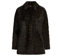 Furling by Giani veste femme marron en cuir imprimé léopard - 42