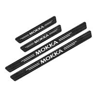 FURLOU Auto Plinthes pour Opel Mokka,Carbone Fibre Protecteur Seuil Porte Protection Portiere Voiture Accessoires Anti Rayure Armatures Caisse Pièces