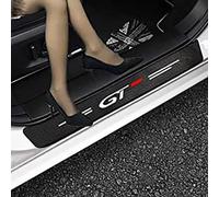 FURLOU Auto Plinthes pour Peugeot GT GTI GTLINE 206 208 307 308 2008,Carbone Fibre Protecteur Seuil Porte Protection Portiere Voiture Accessoires Anti Rayure Armatures Caisse Pièces