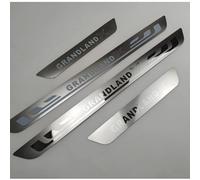 FURLOU Auto Plinthes pour Vauxhall Opel Grandland X,Acier Inoxydable Protecteur Seuil Porte Protection Portiere Voiture Accessoires Anti Rayure Armatures Caisse Pièces