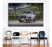 FURLOU Voiture Classique Land Rover Defender 90 Adventure SUV Voiture Mur Art Affiches Toile Art Impressions Art Peintures pour Salon Moderne Décor, 60x90 cm (sans Cadre)