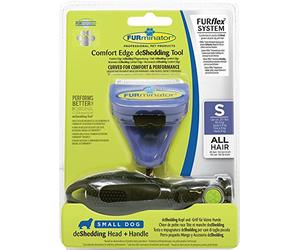 FURminator Furflex Outil Deshedding Manche + Tête Anti-Mue pour Chien Taille S