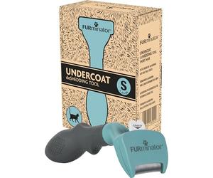 FURMINATOR Outil de Toilettage pour Chat à Poils Courts de Petite Taille - Brosse Anti-mue S à Manche Ergonomique - Elimine 90% des Poils Morts - Nettoyage en 1 clic - Emballage Recyclable