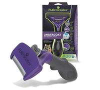 FURMINATOR Outil de Toilettage Pour Chat de Grande Taille à Poils Longues - Elimine 90% des Poils - Nettoyage en 1 clic - Conçu et Recommandé par des Professionnels - Sans Bisphénol A,Noir