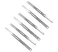Furmiture Lot de 3 paires de glissières de tiroir en métal à roulement à billes pour tiroir Furmiture Longueur 342 mm x 17 mm
