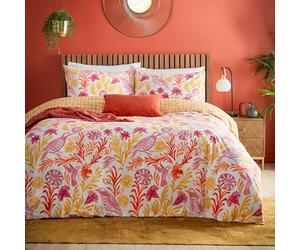 furn. Alentejo Floral Bird Duvet Cover Set, Citrus