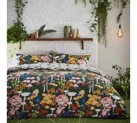 furn. Amanita King Size Duvet Set, Forest Green