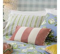 furn. Araya Housse de Coussin à Volants en Velours rayé