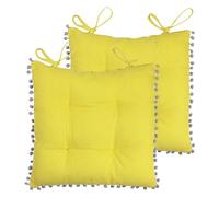 furn. Aruba nervuré en Polyester rempli Tapis de sécurité avec Attaches (Pack de 2), Coton, Ceylan/Gris