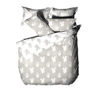 furn. Be Kind Super King Housse de Couette, Coton, Polyester, Gris