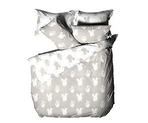furn. Be Kind Super King Housse de Couette, Coton, Polyester, Gris
