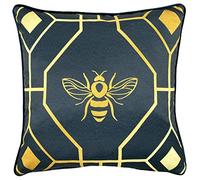 furn. Bee Deco Coussin Garni Polyester Bleu Marine