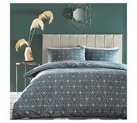 furn. Bee Deco Super King Duvet Cover Set, Cotton, Polyester, French Blue (BEEDECO/D04/FBL)