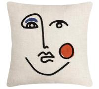 furn. Cleo Housse de Coussin Gingembre/Bleu Marine 45 x 45 cm