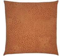 furn. Coussin Cheetah caché Couverture, Coton, Terre Cuite, 50 x 50cm