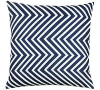 furn. Coussin rempli de Polyester Zig zag, Blue/White, 43 x 43cm