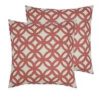 furn. Coussins remplis de Polyester Rocco (Pack jumelées), Berry, 45 x 45cm