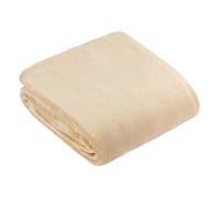 Furn. Couverture Polaire Harrow - Couverture en Flanelle Douce et Soyeuse pour lit ou canapé (Naturel - 140x180cm)