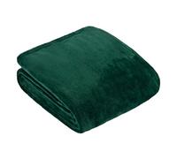 Furn. Couverture Polaire Harrow - Couverture en Flanelle légère et Douce pour lit ou canapé (Émeraude - 140x180cm)