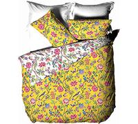 furn. Creative Tissu Pomelo Duvet Set, Polycoton, Jaune, Double