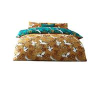 furn. Demoiselle Single Duvet Cover Set, Cotton, Polyester, Mustard/Teal