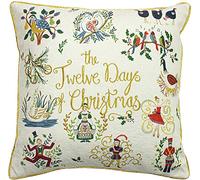 furn. Douze Jours de Coussin rempli de Plumes de Noël, Multi, 50 x 50cm