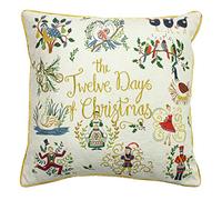 furn. Douze Jours de Coussin rempli de Polyester de Noël, Multi, 50 x 50cm