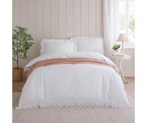 furn. Ensemble de Couette en Coton brodé Nature Florrie Wylder - Pêche - Simple