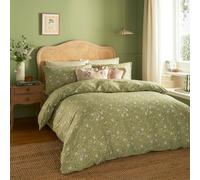 furn. Ensemble de Couette Floral Imprimé Nature Bronte Wylder - Sauge - Double, Green