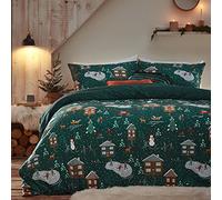 furn. Ensemble de Couverture de Couette en pin d'hiver, Pine Green, Single