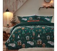 furn. Ensemble de Couverture de Couette en pin d'hiver, Polyester, Pine Green, Toddler
