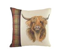Evans Lichfield Hunter Housse de Coussin Motif Vache Highland Multicolore 40 x 60 cm