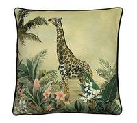 Evans Lichfield Manyara Coussin, Velours, Girafe, 43 x 43cm