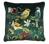 furn. Evans Lichfield Minuit Jardin Plume Coussin Rempli, Polyester, Oiseaux