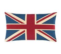 Evans Lichfield Housse de Coussin Union Jack en Coton, Multicolore, 46 x 32 cm
