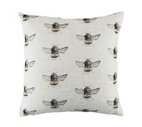 furn. Evans Litchfield Bee Happy Repeat Coussin rembourré en Polyester Blanc 43 x 43 cm
