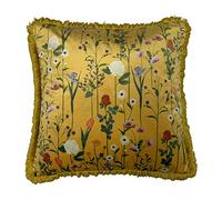 furn. Fleura Coussin Garni de Plumes Ocre 50 x 50 cm